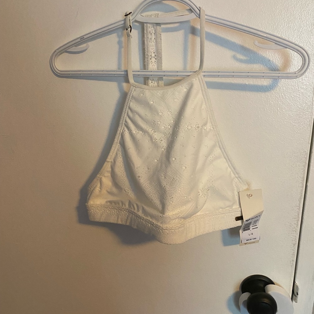 roxy swim halter swim top